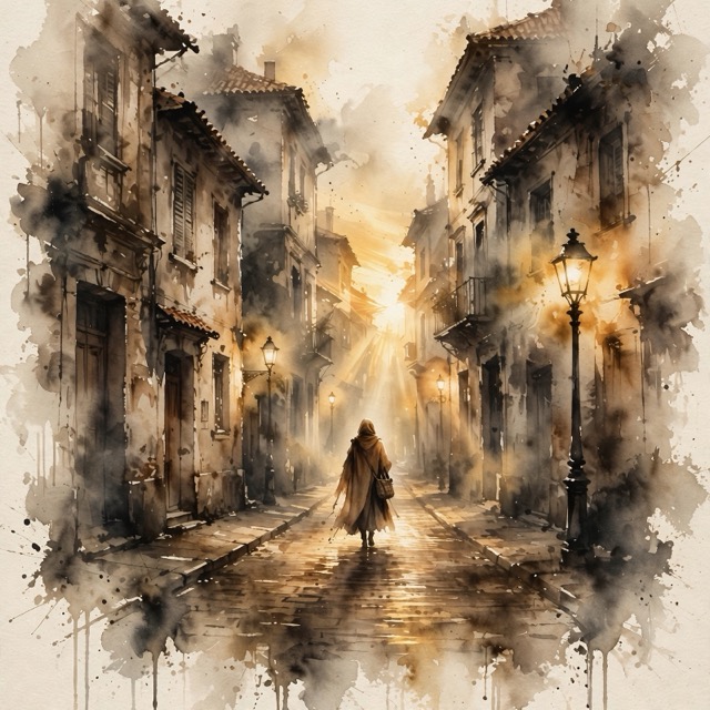 The Atmospheric Victorian ink-wash style rendered with Muse 1.0