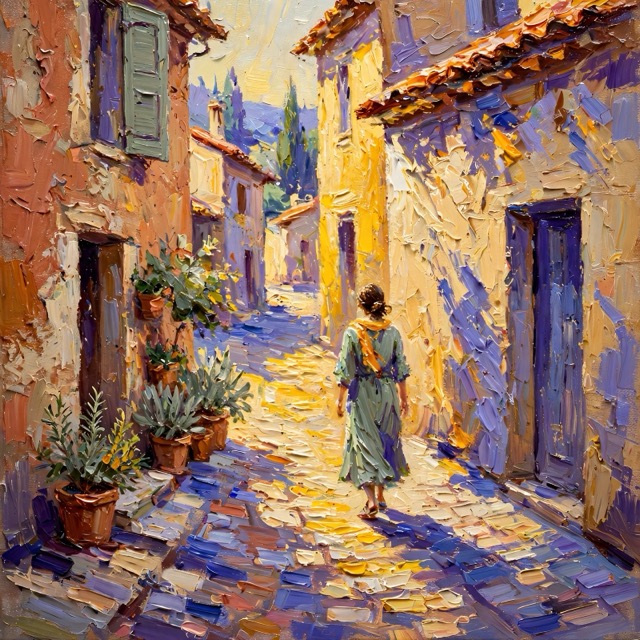 The Provençal Divisionist style rendered with Muse 1.0