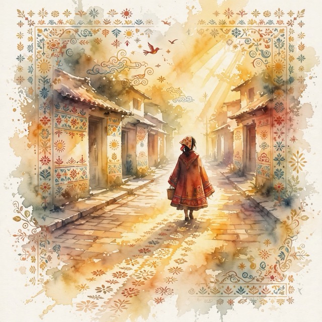 The Minhwa-Watercolor style rendered with Muse 1.0