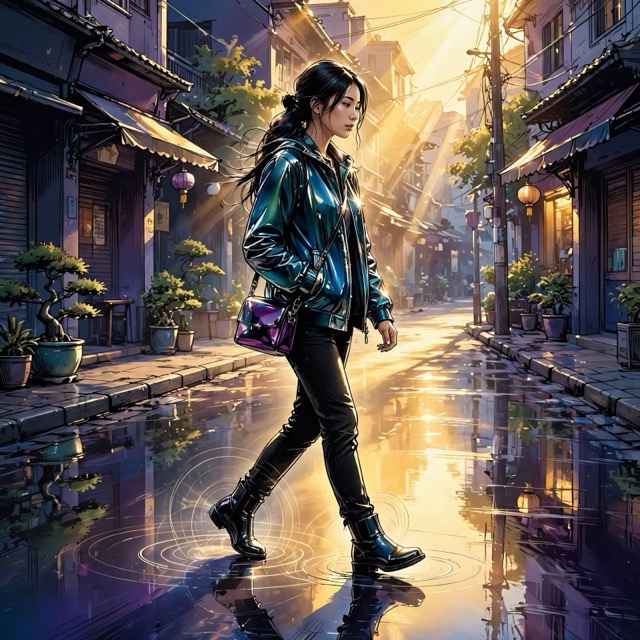 The Glossy Dimensional Illustration style rendered with Muse 1.0