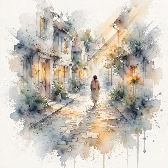 The Ethereal Hygge Watercolor style rendered with Muse 1.0