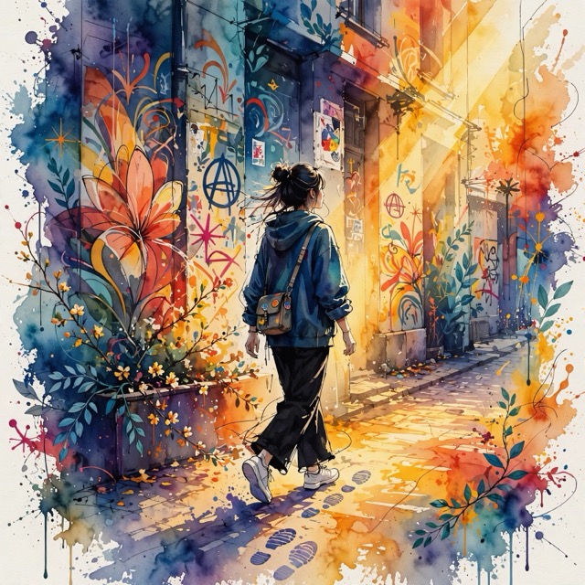 The Watercolor Expressionism style rendered with Muse 1.0