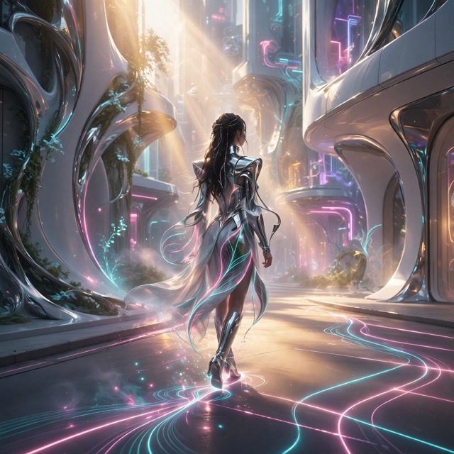 The ChromeFuturism style rendered with Muse 1.0