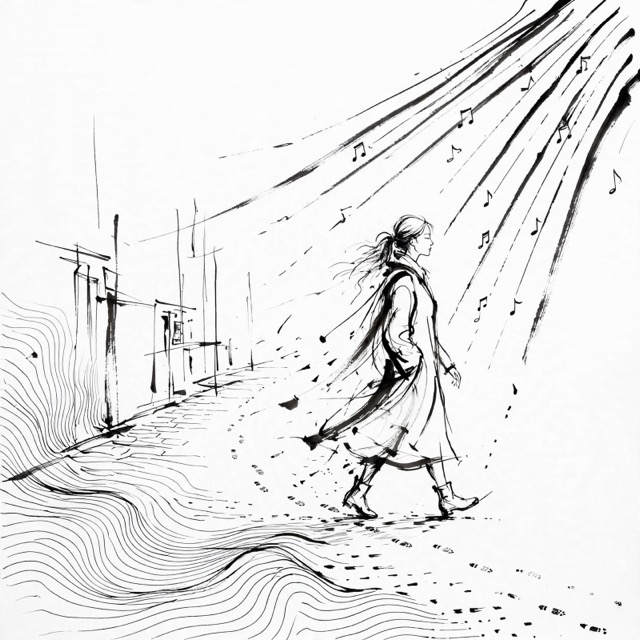 The Emergent Line Silence style rendered with Muse 1.0