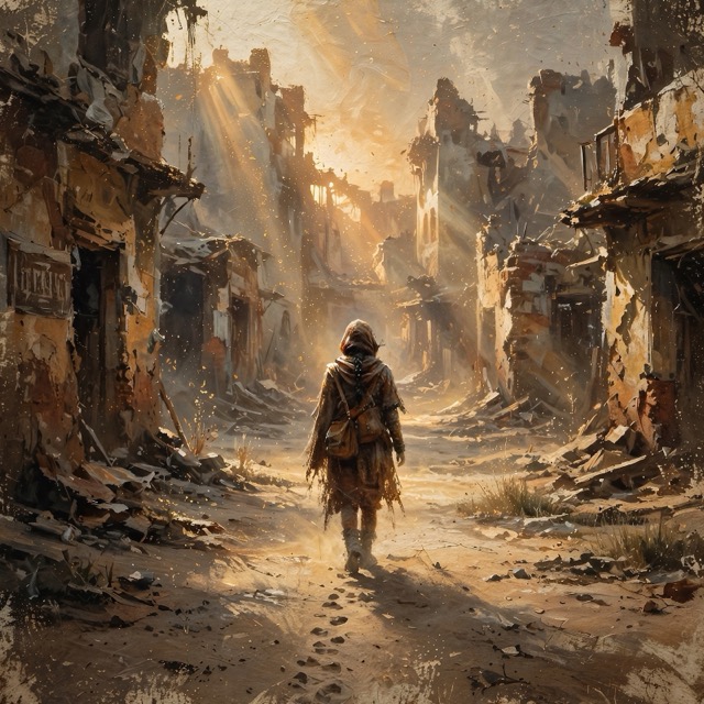The Scorched Tempera Chiaroscuro style rendered with Muse 1.0