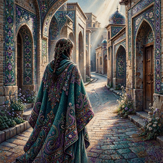 The Byzantine Jeweled Pointillism style rendered with Muse 1.0