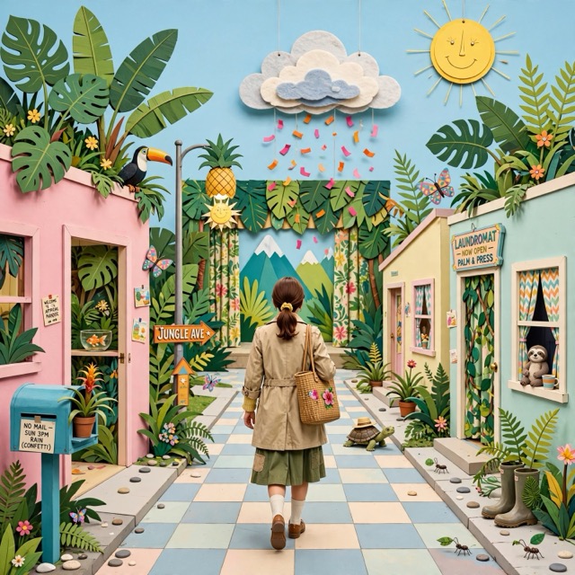 The Primitive Surrealist Paradise style rendered with Muse 1.0
