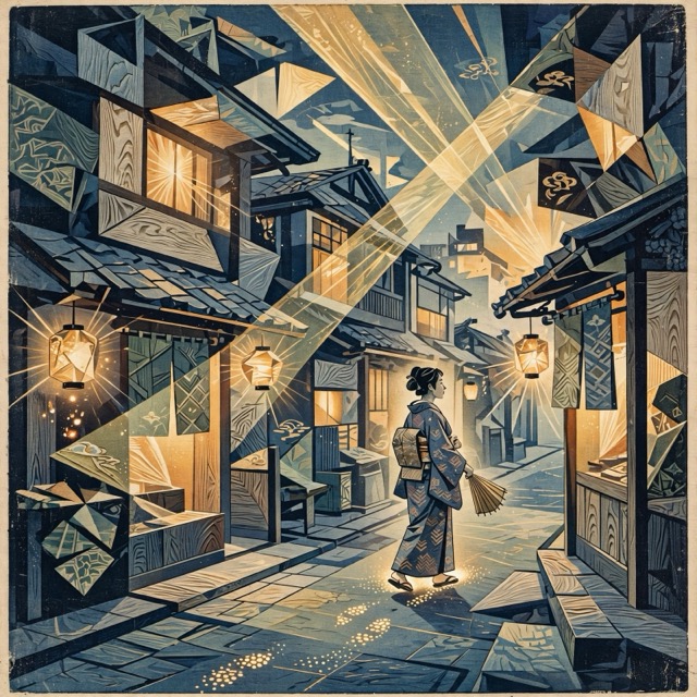 The Cubist Luminography style rendered with Muse 1.0