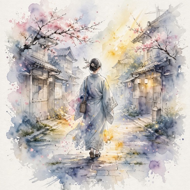 The inked watercolor style rendered with Muse 1.0