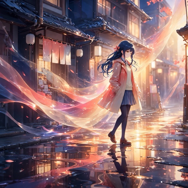 The Porcelain Shōjo style rendered with Muse 1.0