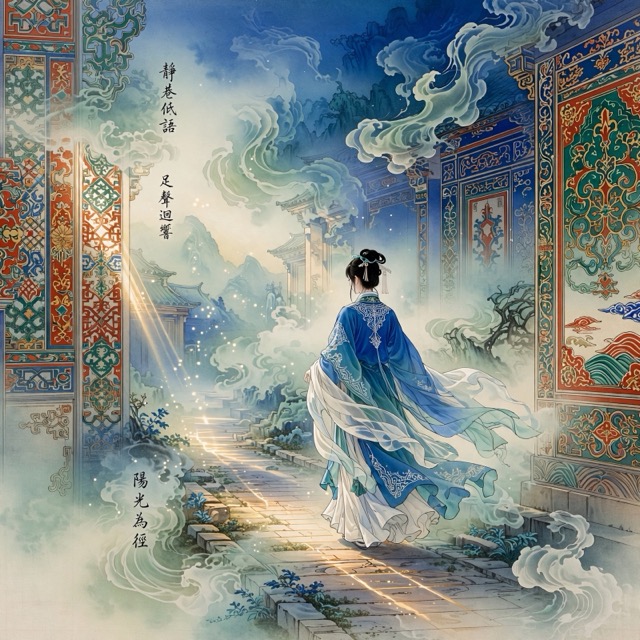 The Porcelain Wuxia Gongbi style rendered with Muse 1.0