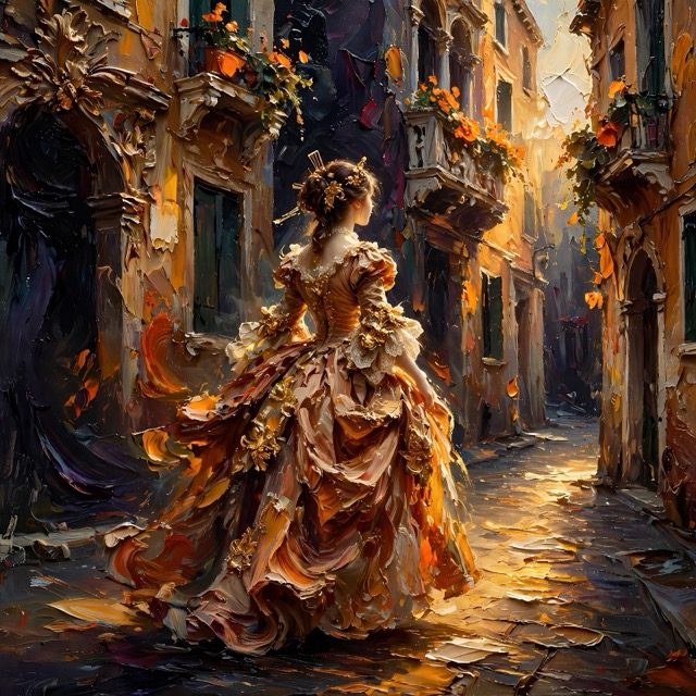 The Venetian Impasto Maximalism style rendered with Muse 1.0