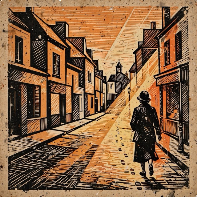 The Gouged Overprint Stack style rendered with Muse 1.0
