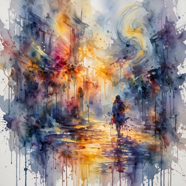 The Atmospheric-Gestural Luminism style rendered with Muse 1.0
