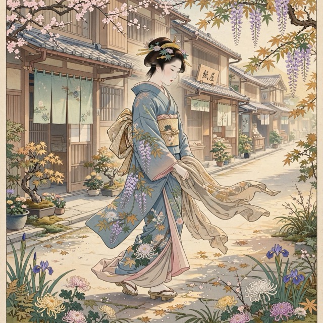 The BijinUkiyoe style rendered with Muse 1.0