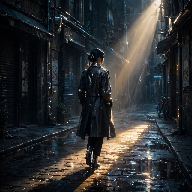 The Techno-Baroque Noir style rendered with Muse 1.0