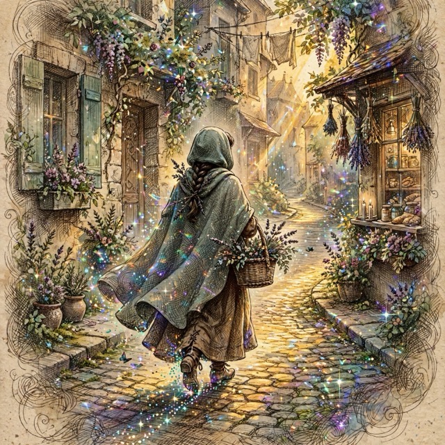 The Illuminated Enchantment style rendered with Muse 1.0