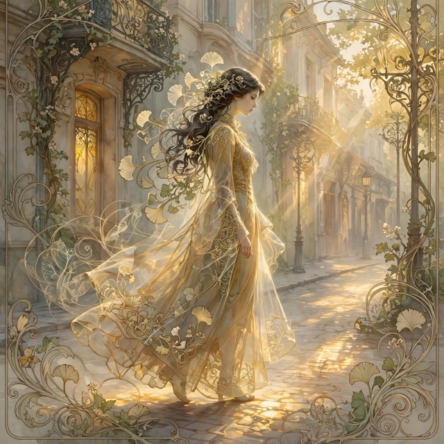 The Luminous Nouveau Flow style rendered with Muse 1.0