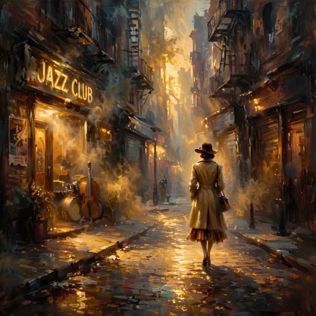 The Jazz Noir Luminism style rendered with Muse 1.0