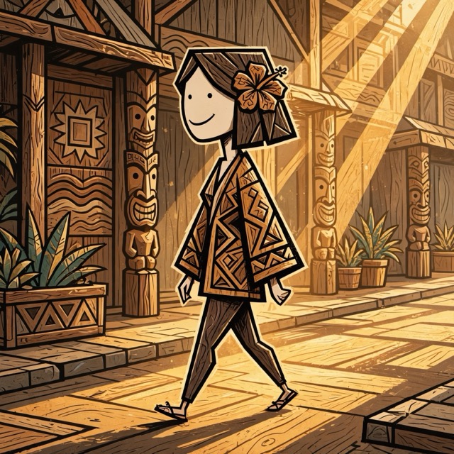 The Soft Toon Polynesia style rendered with Muse 1.0