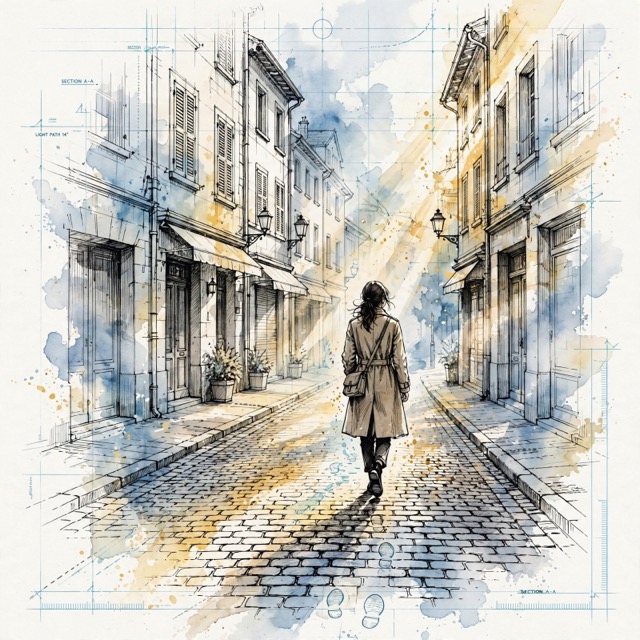 The Precision Ink Wash style rendered with Muse 1.0