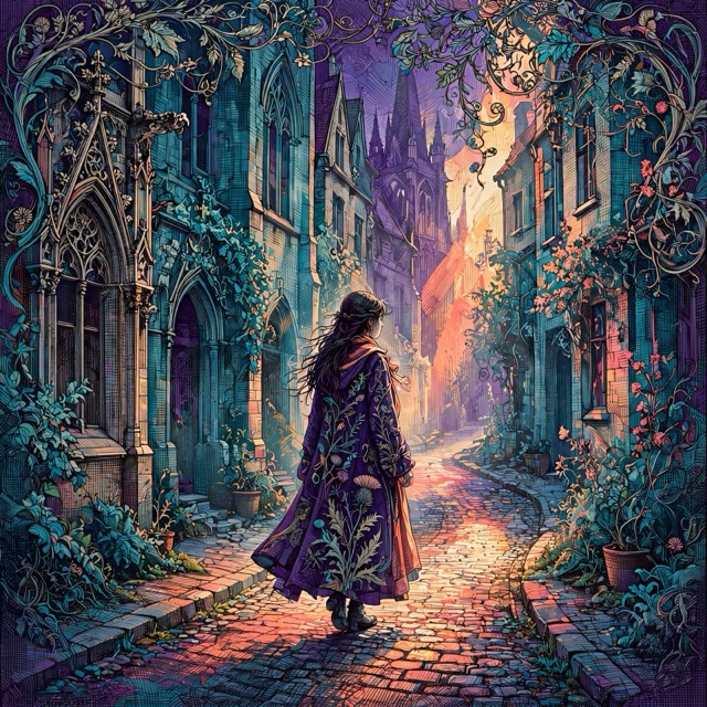 The Luminous Gothic Filigree style rendered with Muse 1.0