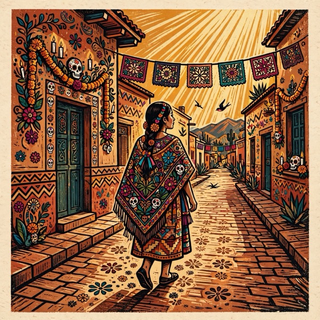 The Calavera Folk Modernism style rendered with Muse 1.0