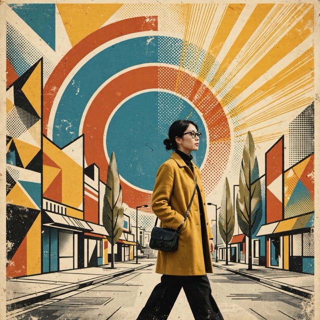 The Retrogeometric style rendered with Muse 1.0