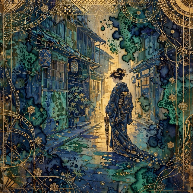 The Gilt-Field Reverence style rendered with Muse 1.0