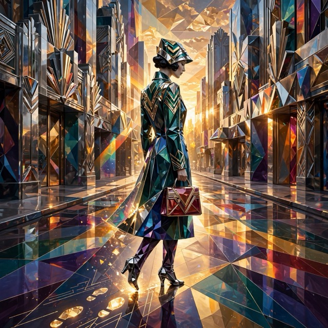 The Deco-Crystalline style rendered with Muse 1.0