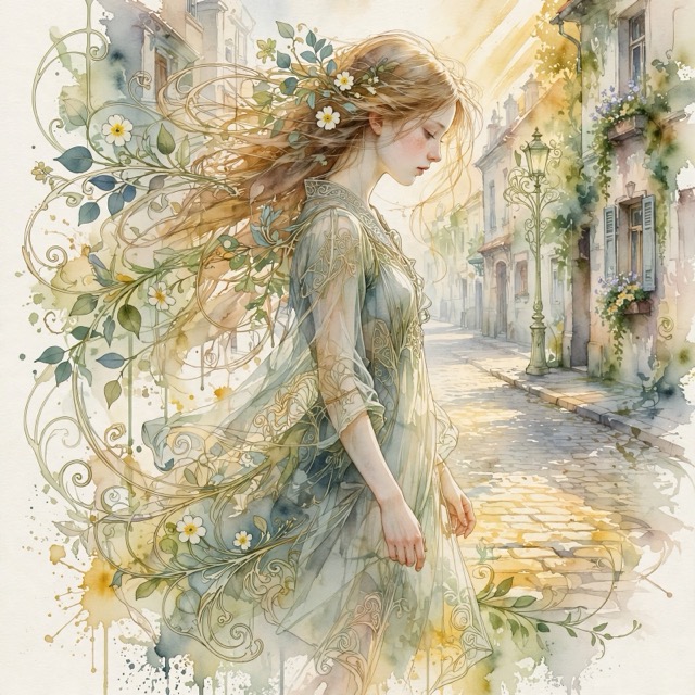 The TranslucentNouveau style rendered with Muse 1.0