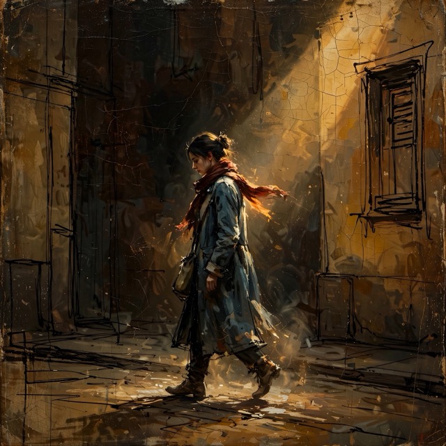 The Dust-Lit Cel Tenebrism style rendered with Muse 1.0