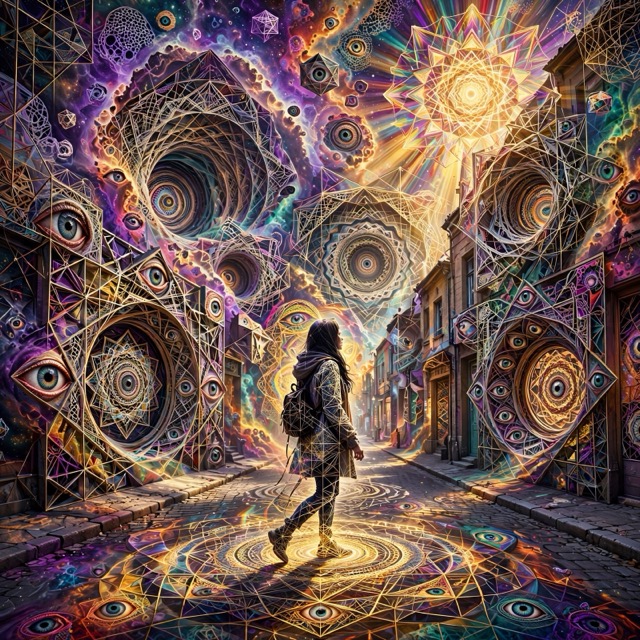 The Psychedelic Geometry style rendered with Muse 1.0
