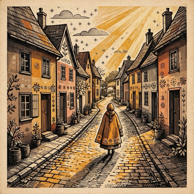 The WhimsicalWoodcut style rendered with Muse 1.0