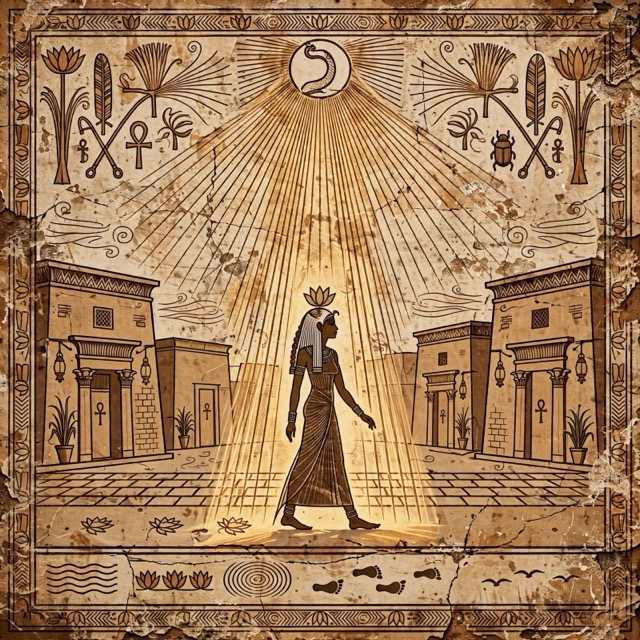 The Hieratic style rendered with Muse 1.0