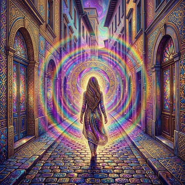 The Sacred Acid Illumination style rendered with Nano Banana 2.1