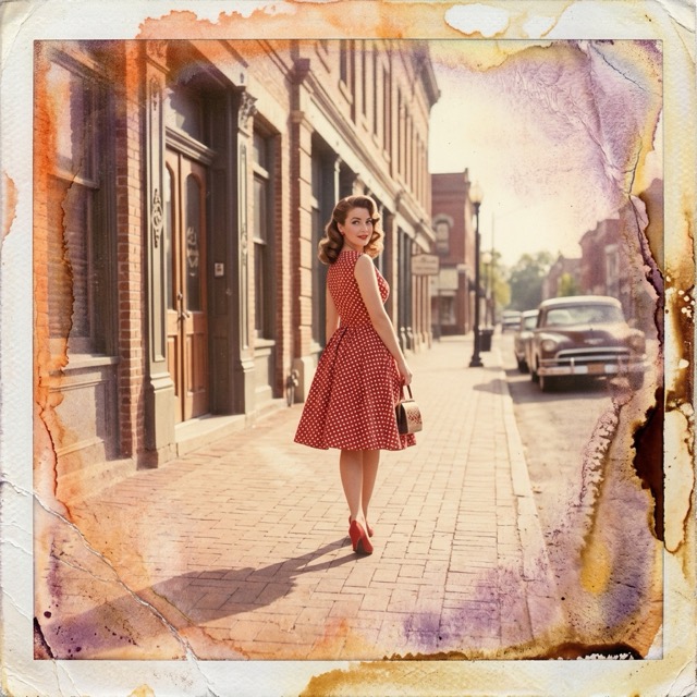 The Polaroid Transfer Pin-up style rendered with Nano Banana 2.1