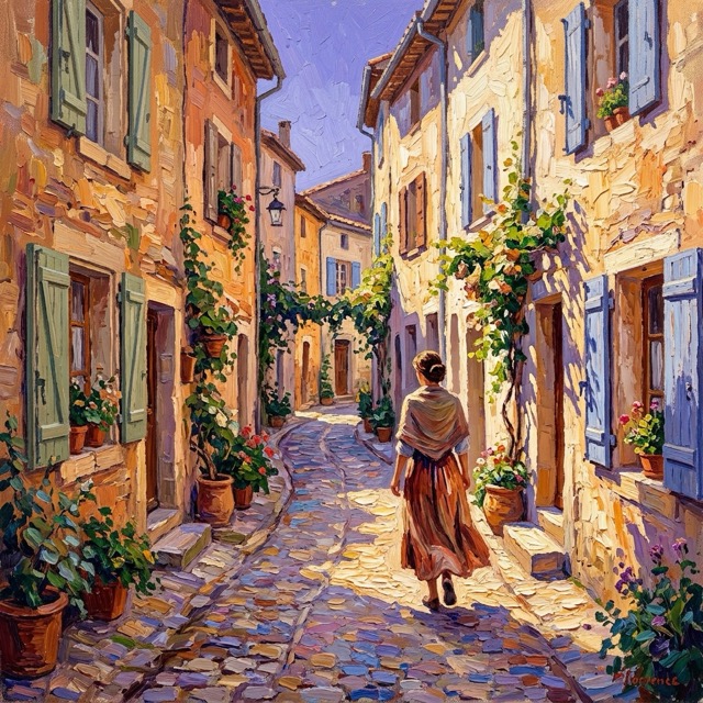 The Provençal Divisionist style rendered with Nano Banana 2.1