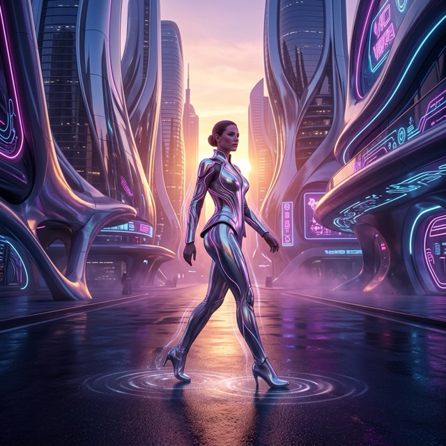 The ChromeFuturism style rendered with Nano Banana 2.1