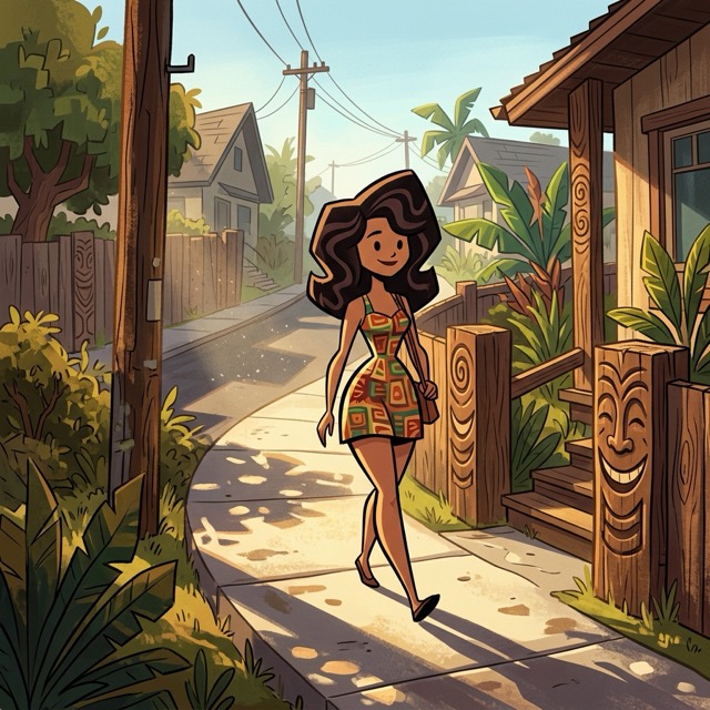 The Soft Toon Polynesia style rendered with Nano Banana 2.1