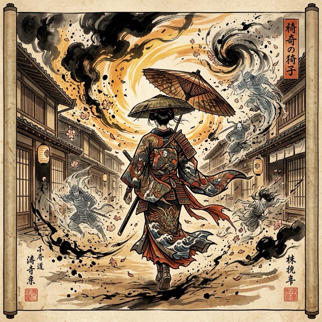 The AnarchicUkiyo style rendered with Nano Banana 2.1