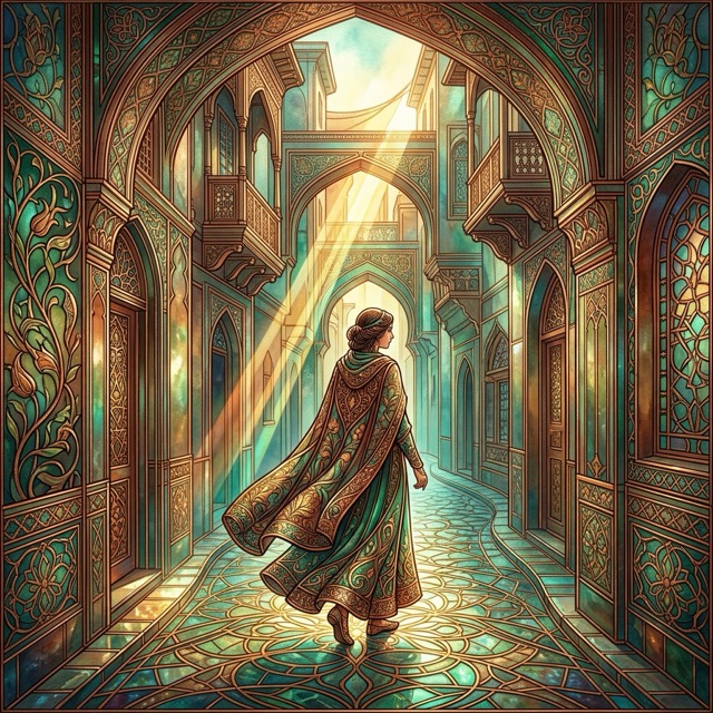 The Luminous-Deco Enameling style rendered with Nano Banana 2.1