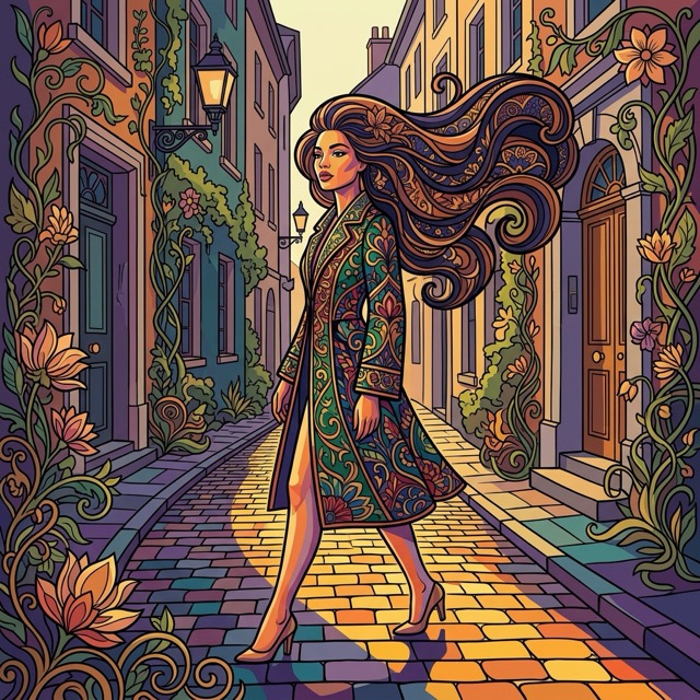 The Fauvist-Graphic Nouveau style rendered with Nano Banana 2.1