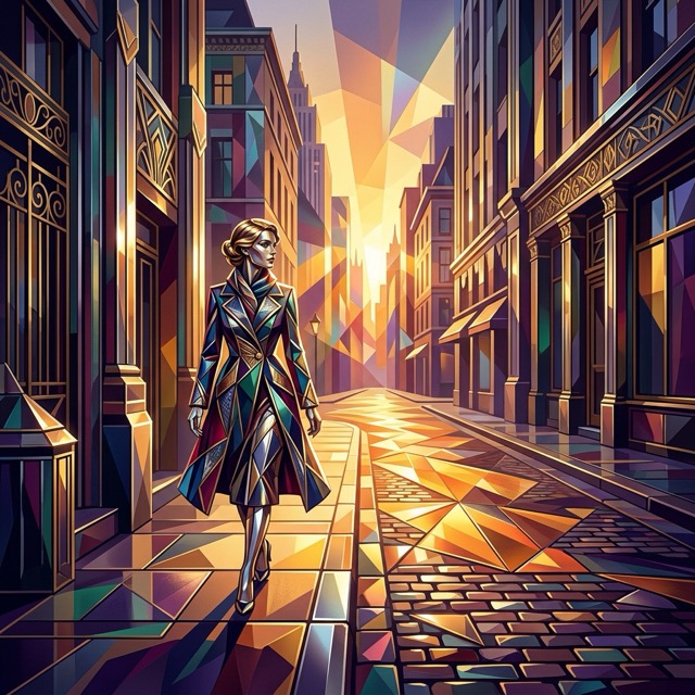 The Deco-Crystalline style rendered with Nano Banana 2.1