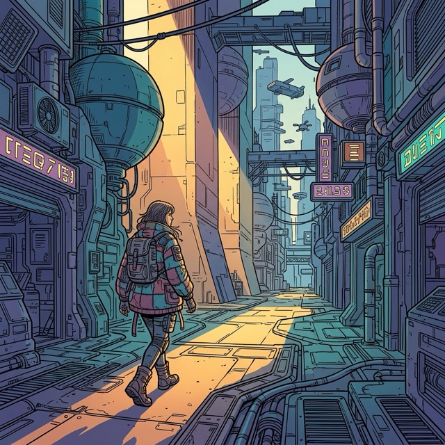 The RetroFuturism style rendered with Nano Banana 2.1