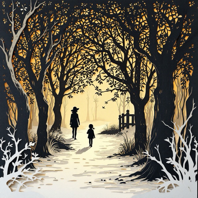 Sample image in the Bridged Lace Shadowcut style