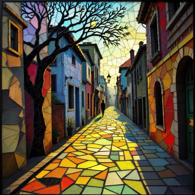 Sample image in the Flocked Shard-Glow style