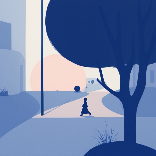 Sample image in the Dragged Gouache Silhouette style