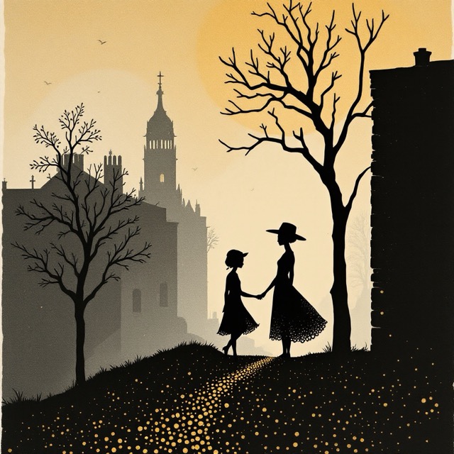 Sample image in the Perforated Waxlit Overprint style