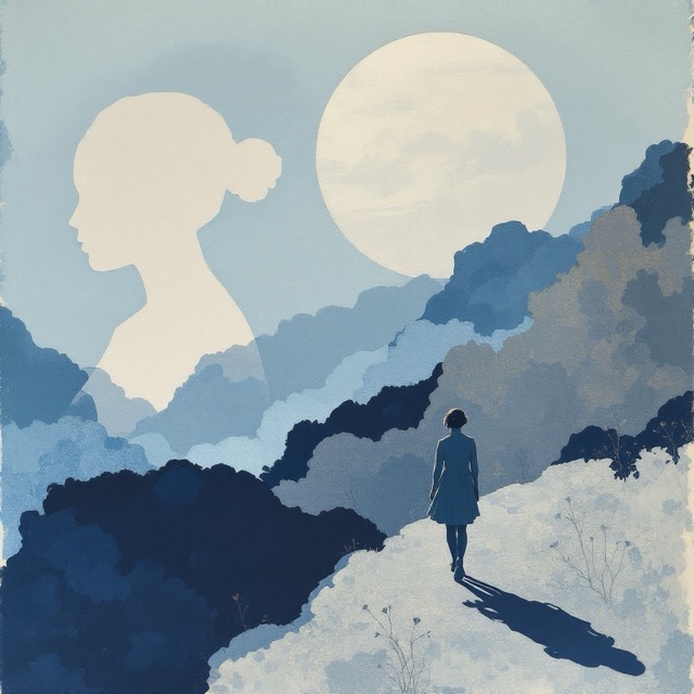 Sample image in the Torn Indigo Contact style